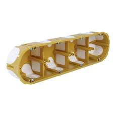 Gipszkarton szerelvénydoboz gumis ovális 280mmx 68mm x műanyag sárga csavarral KPL KOPOS