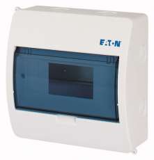 Kiselosztó műanyag 1x 8M falonkívüli fehér IP40 átlátszó ajtó BC-O-1/8-ECO EATON