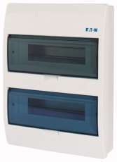 Kiselosztó műanyag 2x 12M falonkívüli fehér IP40 átlátszó ajtó BC-O-2/24-ECO EATON