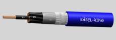 YSLCY-OZ EB 2x1 kék 67fm-es véghossz 300/500V gyújtószikra mentes, árnyékolt, sodrott réz, vezérlőkábel