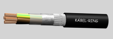 2YSLCYK-JB 4x25 60 fm-es véghossz 0,6/1kV sodrott réz motorbekötő kábel, árnyékolt fekete